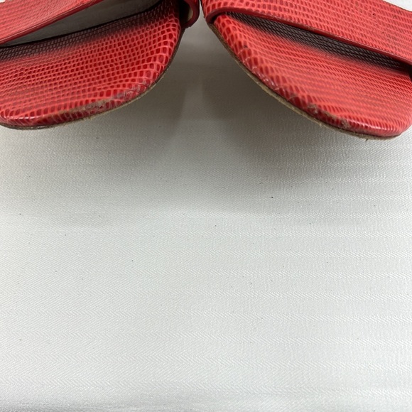 Tory Burch Tangerine Leather Sandals - Picture 4 of 14